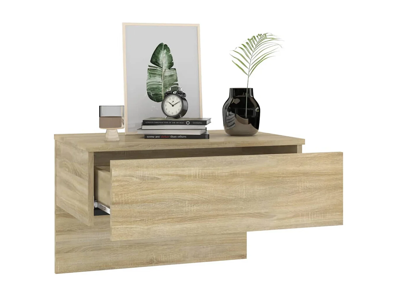 Tables de chevet murales 2 pcs Chêne sonoma