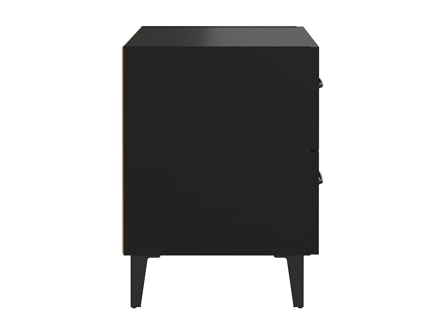 Tables de chevet 2 pcs Noir 40x35x47,5 cm