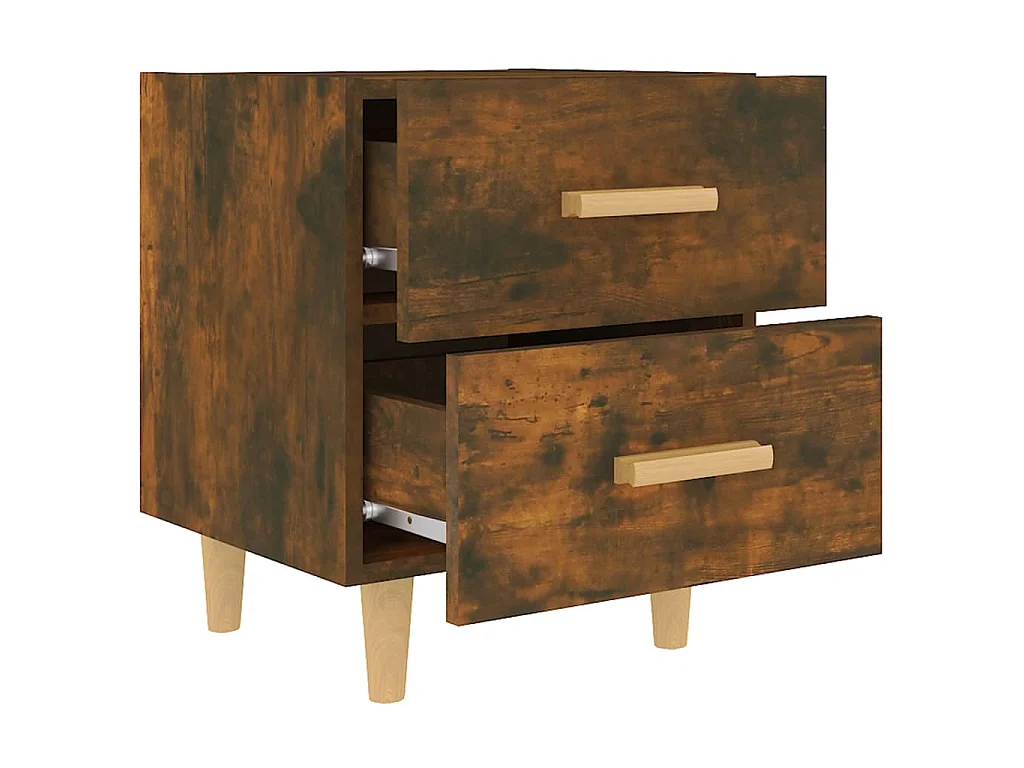 Table de chevet Chêne fumé 40x35x47,5 cm