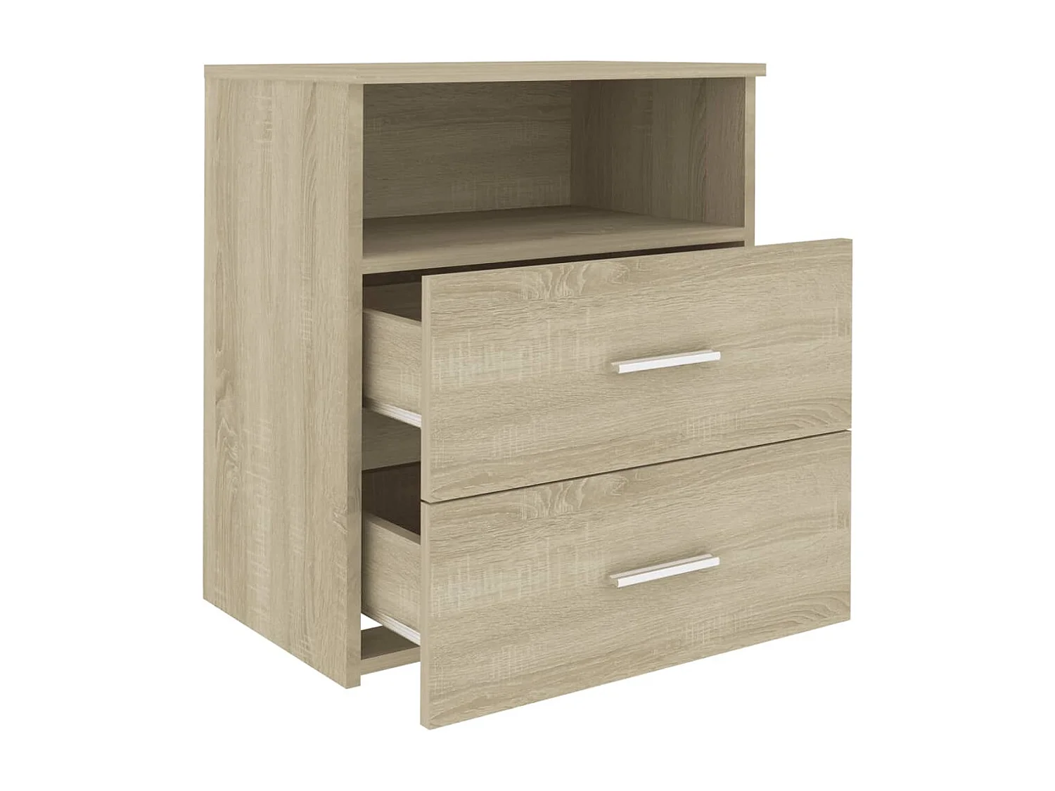 Nachttische 2 Stk. Sonoma-Eiche 50x32x60 cm