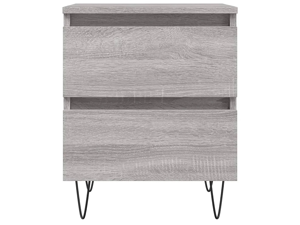 Table de chevet sonoma gris 40x35x50 cm bois d’ingénierie