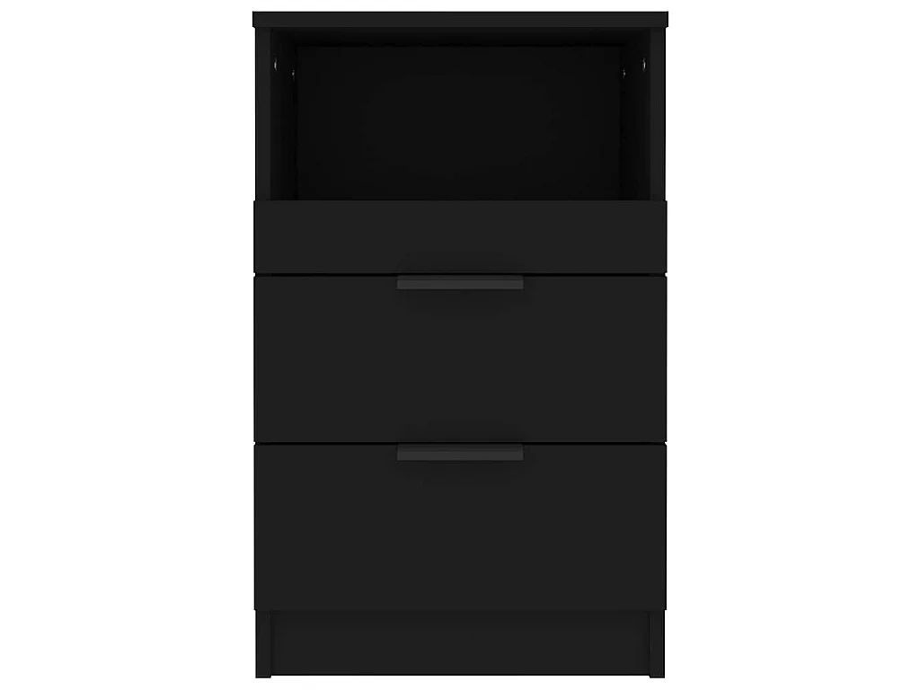 Table de chevet Noir Bois d'ingénierie