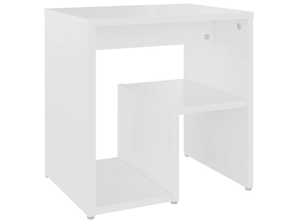 Table de chevet Blanc 40x30x40 cm Aggloméré