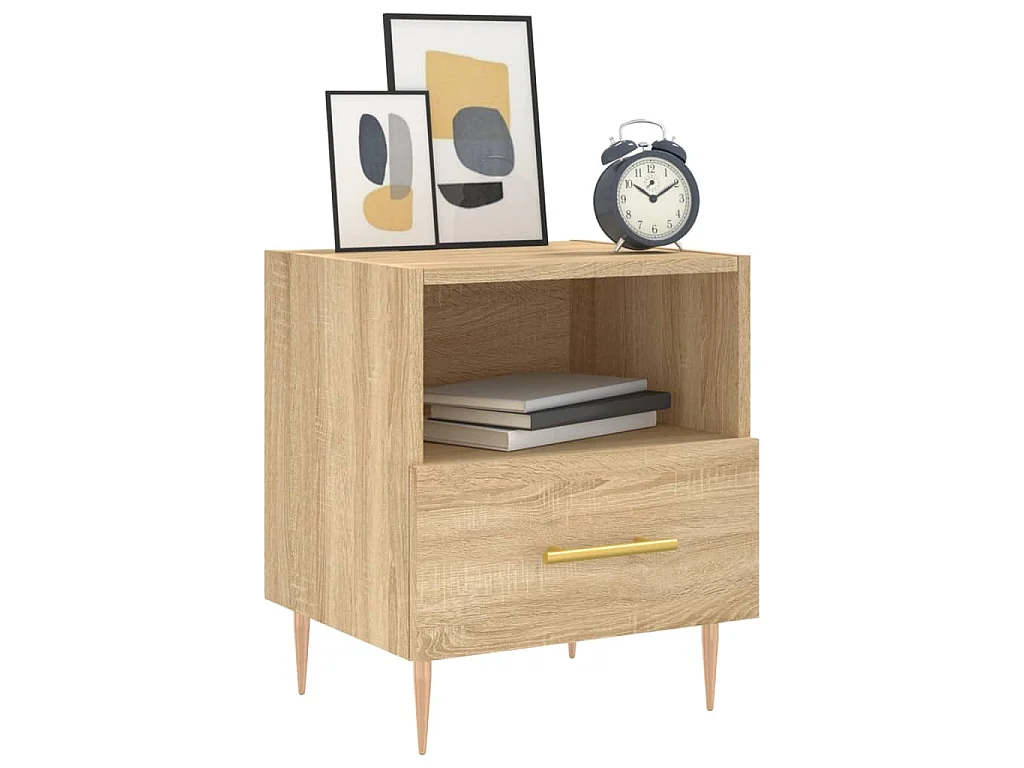 Tables de chevet 2 pcs chêne sonoma 40x35x47,5 cm