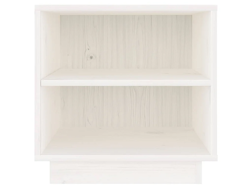 Table de chevet Blanc 40x34x40 cm Bois de pin solide