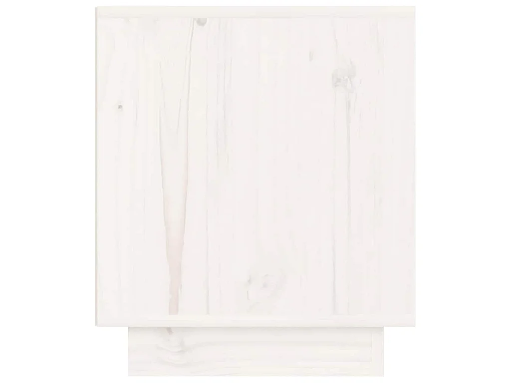 Table de chevet Blanc 40x34x40 cm Bois de pin solide