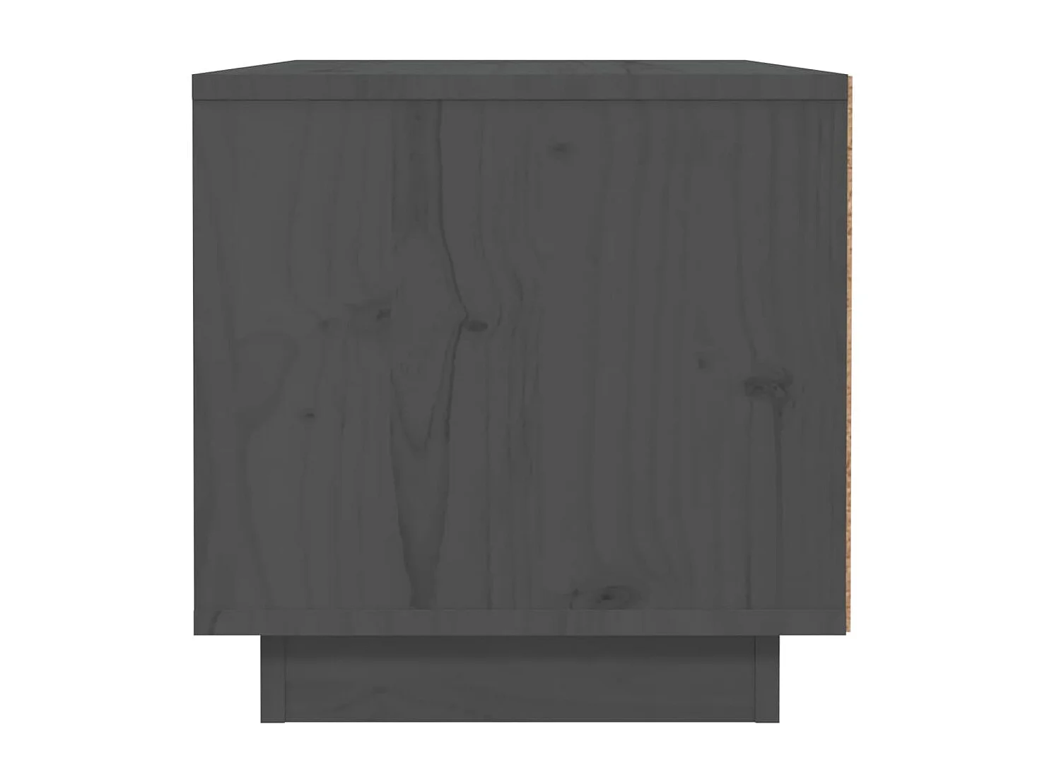 Table de chevet Gris 40x34x35 cm Bois de pin solide