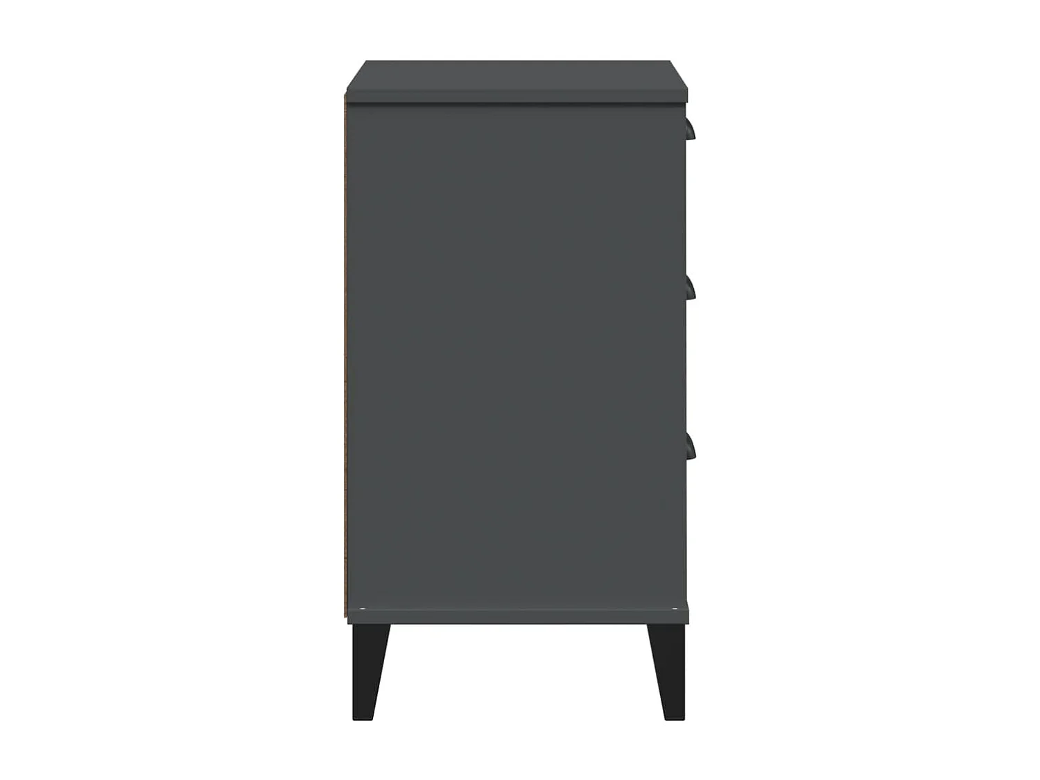 Mesa de cabeceira VIKEN derivados de madeira cinzento antracite