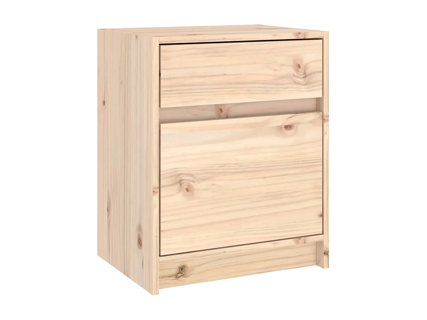 Mesitas de noche 2 uds madera maciza de pino 40x31x50 cm