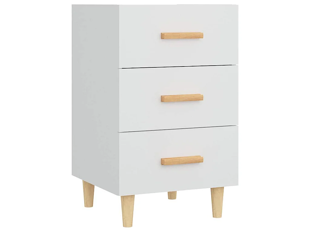 Mesa de cabeceira 40x40x66 cm derivados de madeira branco