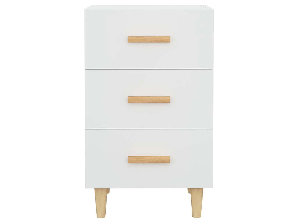 Mesa de cabeceira 40x40x66 cm derivados de madeira branco