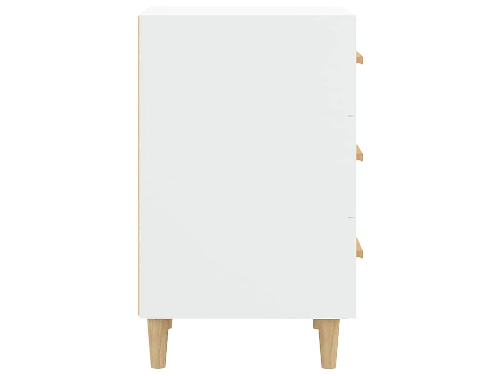 Mesa de cabeceira 40x40x66 cm derivados de madeira branco