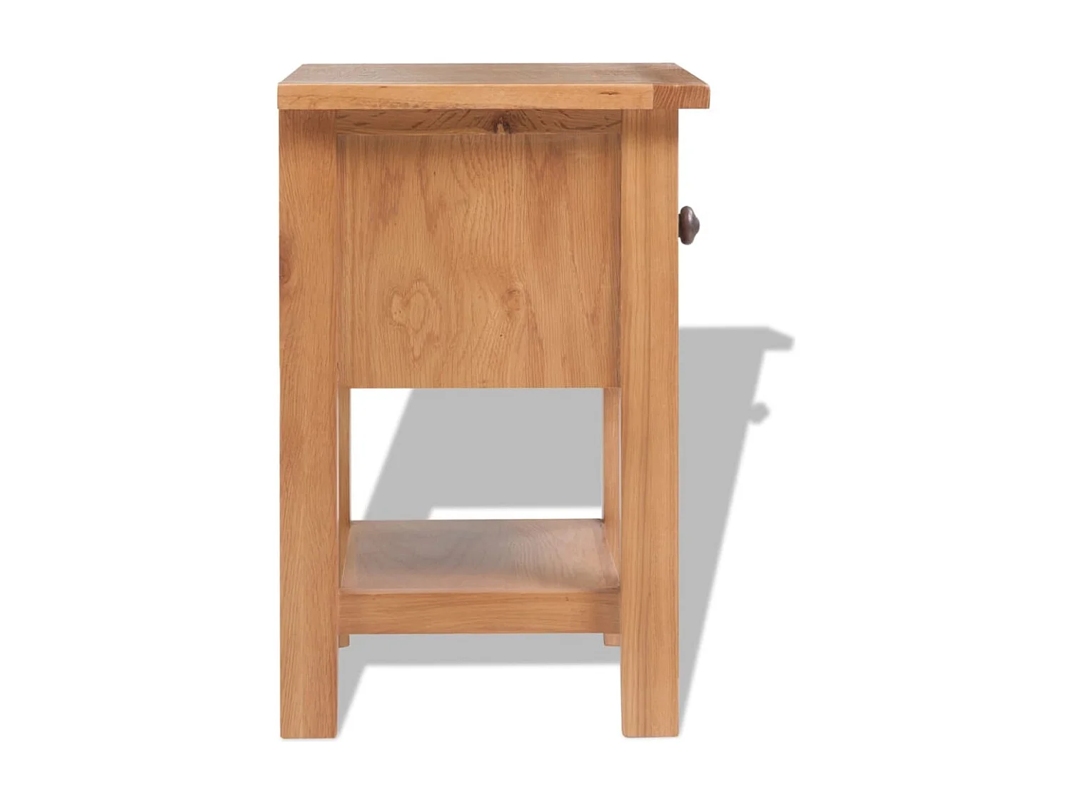 Nachtkastjes 2 st 36x30x47 cm massief eikenhout