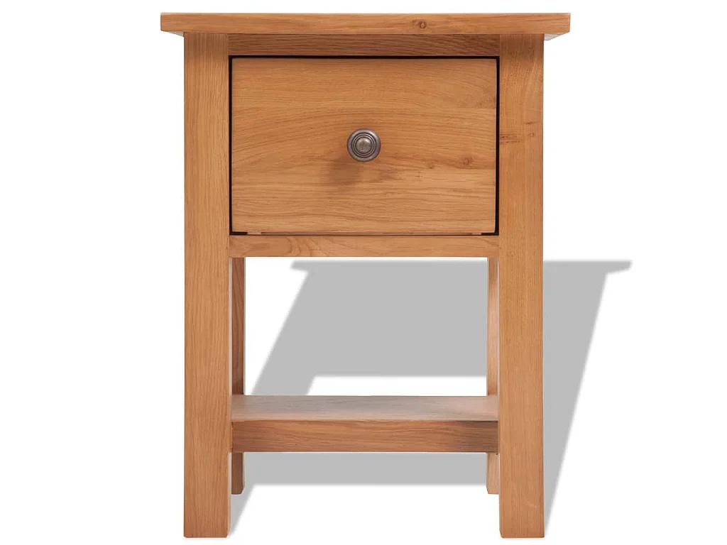 Tables de chevet 2 pcs 36x30x47 cm bois de chêne massif
