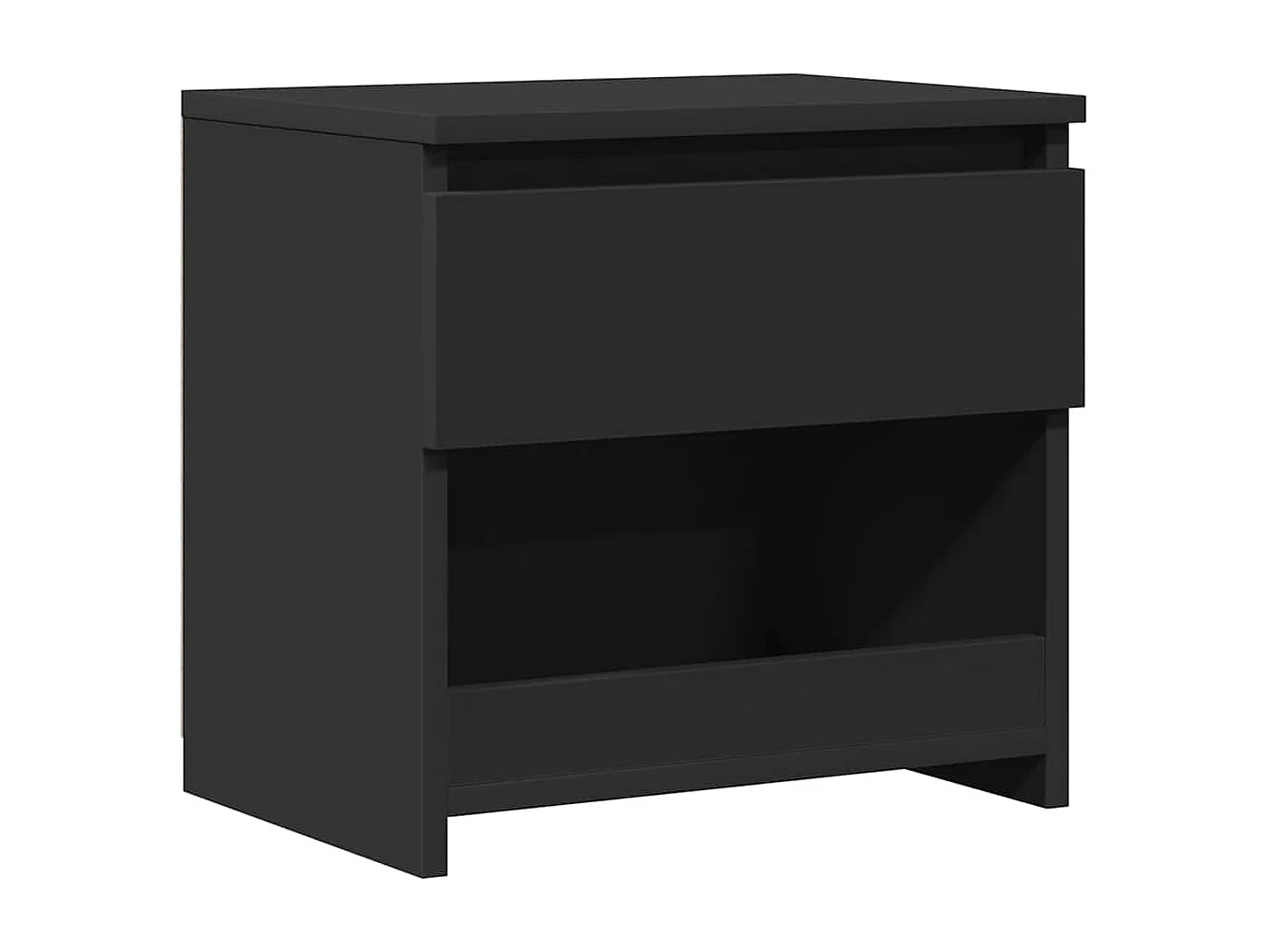 Table de chevet Noir 40x30x39 cm Aggloméré