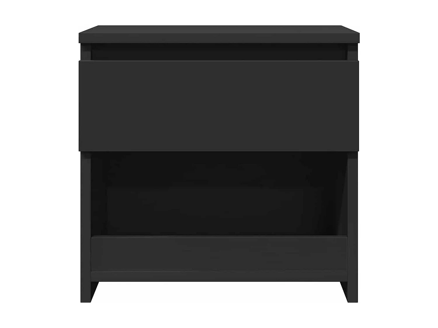 Table de chevet Noir 40x30x39 cm Aggloméré