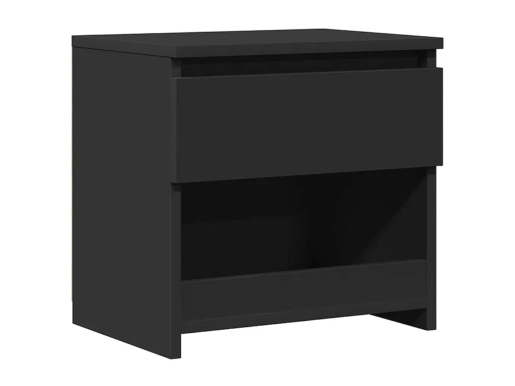 Table de chevet Noir 40x30x39 cm Aggloméré