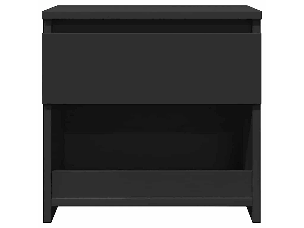 Table de chevet Noir 40x30x39 cm Aggloméré