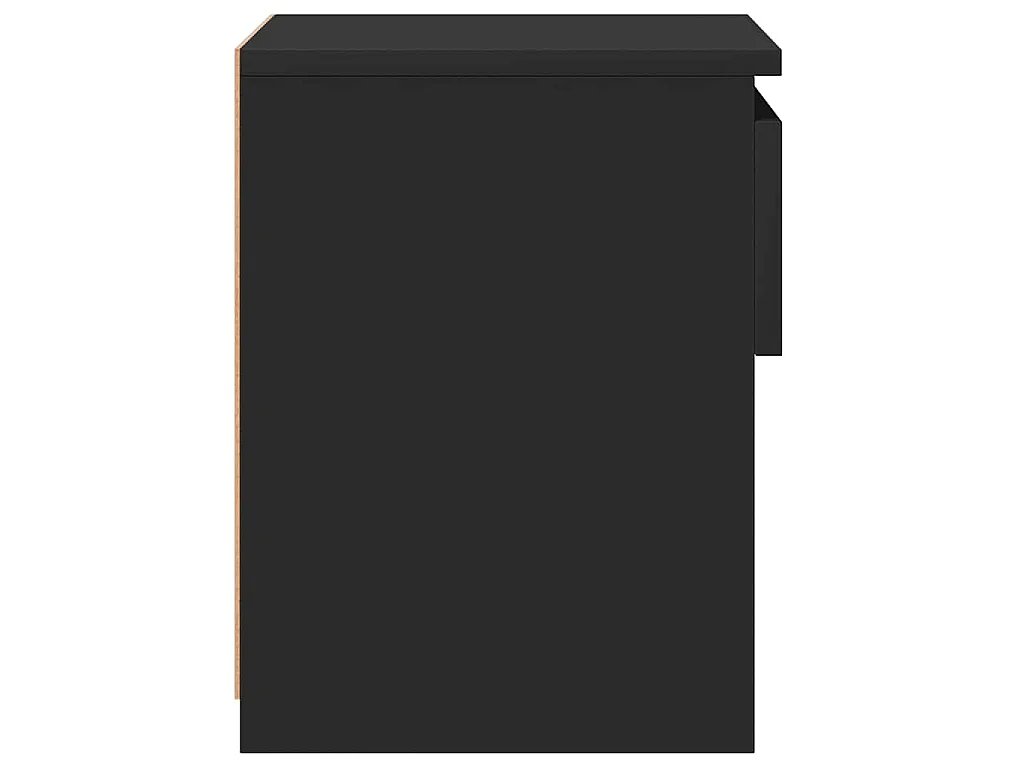 Table de chevet Noir 40x30x39 cm Aggloméré