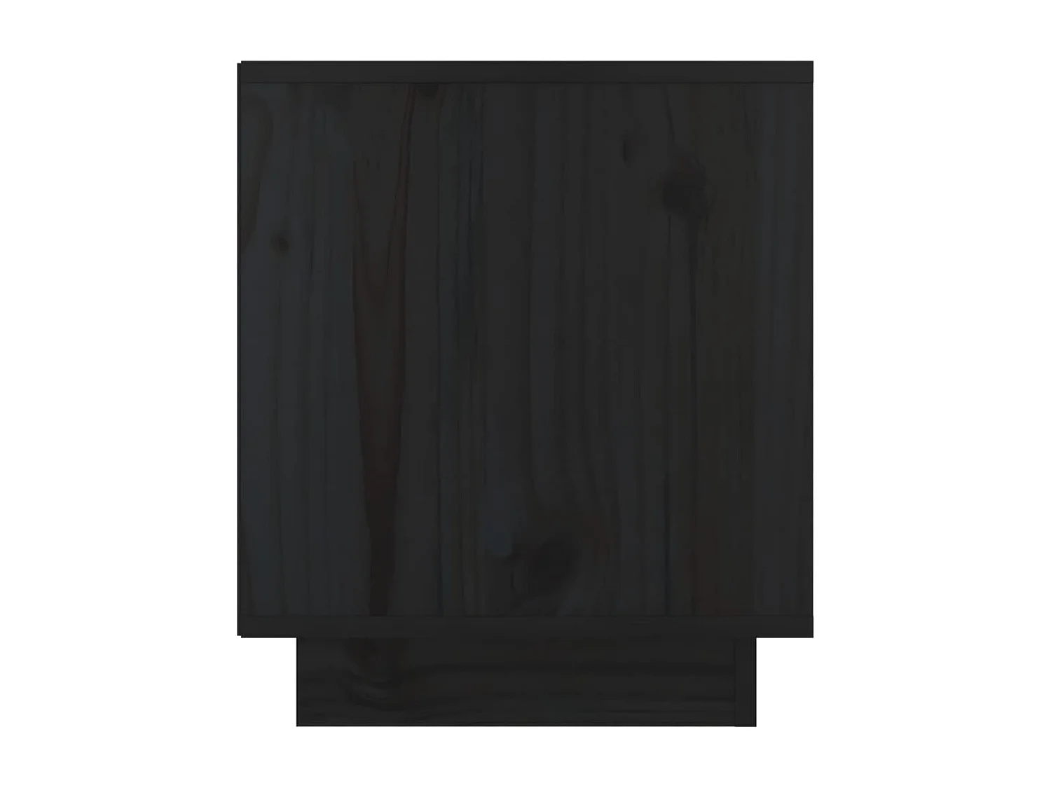 Tables de chevet 2 pcs Noir 40x34x40 cm Bois de pin solide