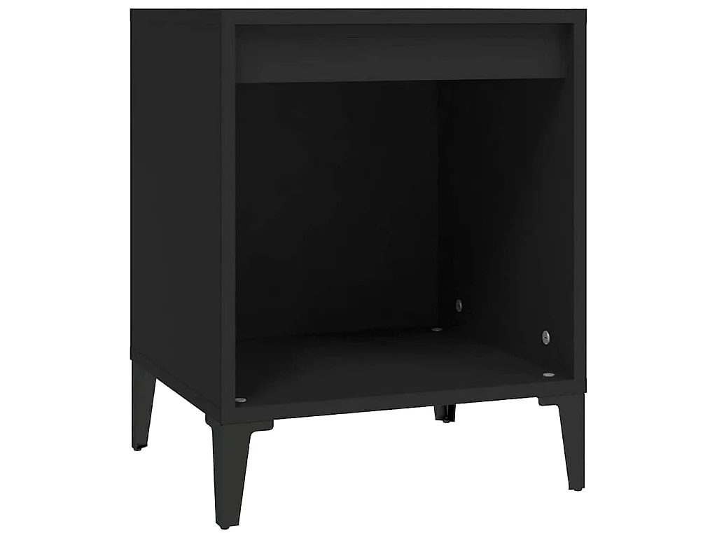 Table de chevet Noir 40x35x50 cm