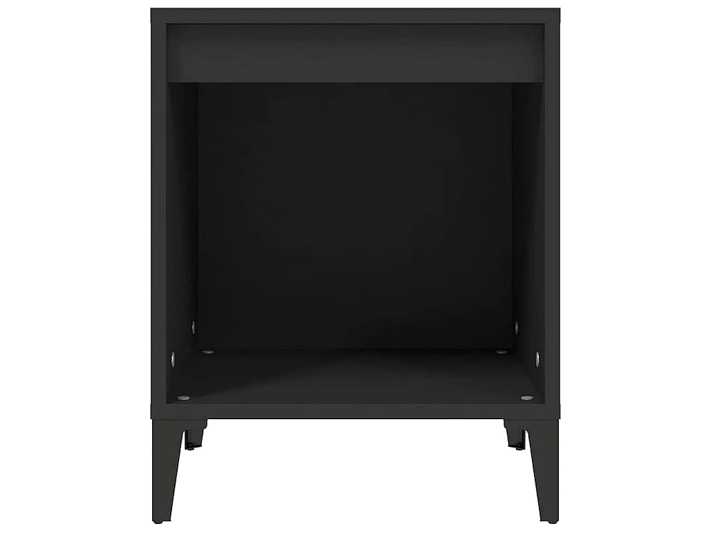 Table de chevet Noir 40x35x50 cm