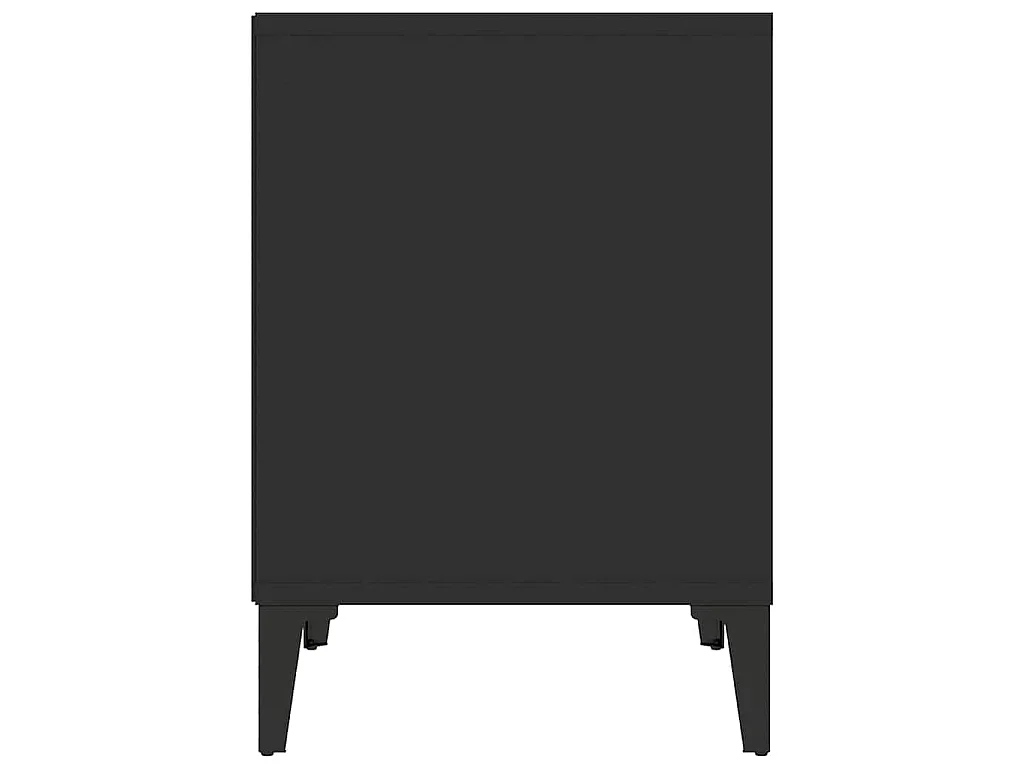 Table de chevet Noir 40x35x50 cm
