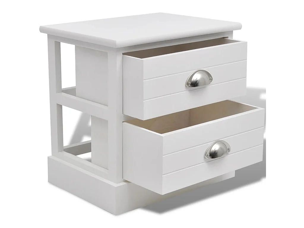 Comodino In Stile Francese Bianco