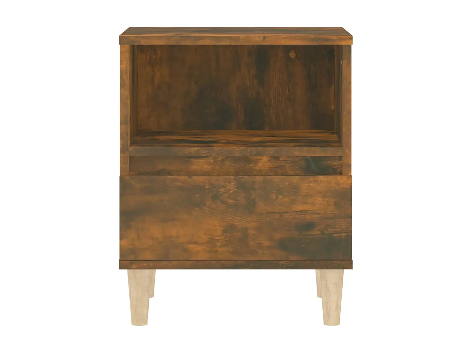 Tables de chevet 2 pcs Chêne fumé 40x35x50 cm