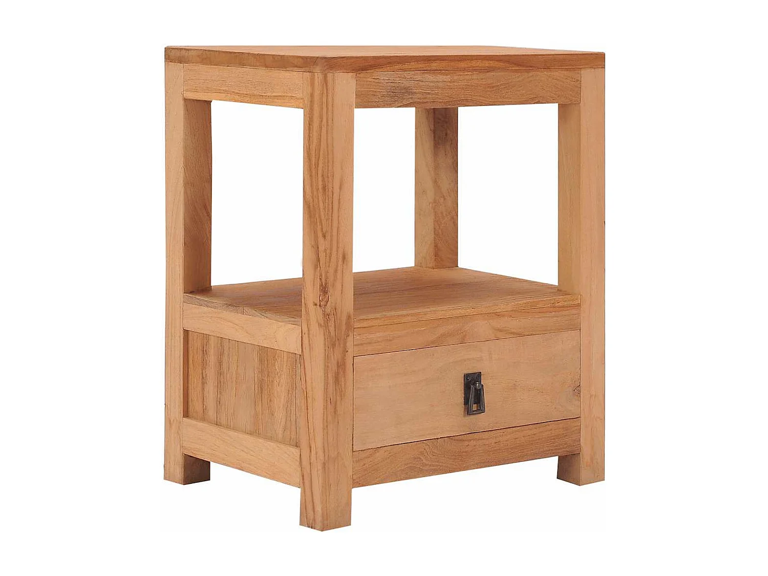 Comodino 40x30x50 cm in Legno Massello di Teak