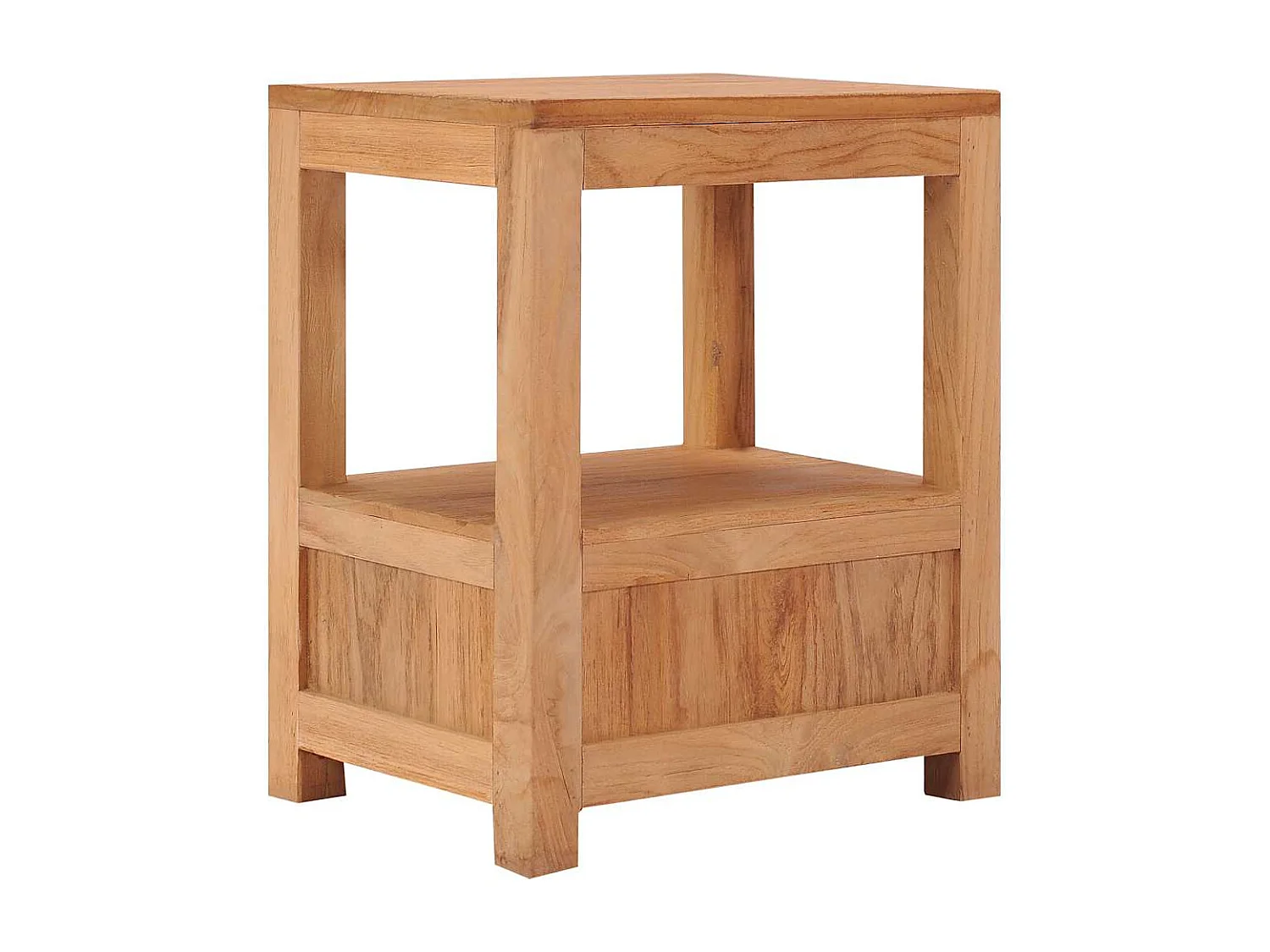 Mesa de cabeceira 40x30x50 cm madeira de teca maciça