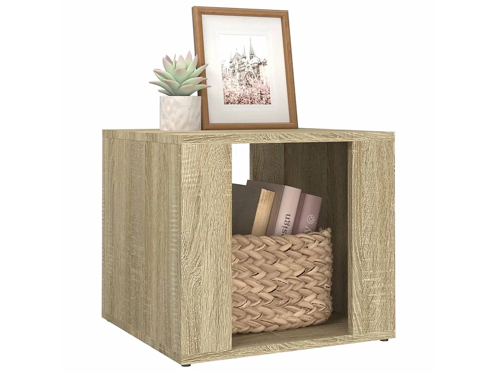 Table de chevet Chêne sonoma 41x40x36 cm Bois d'ingénierie