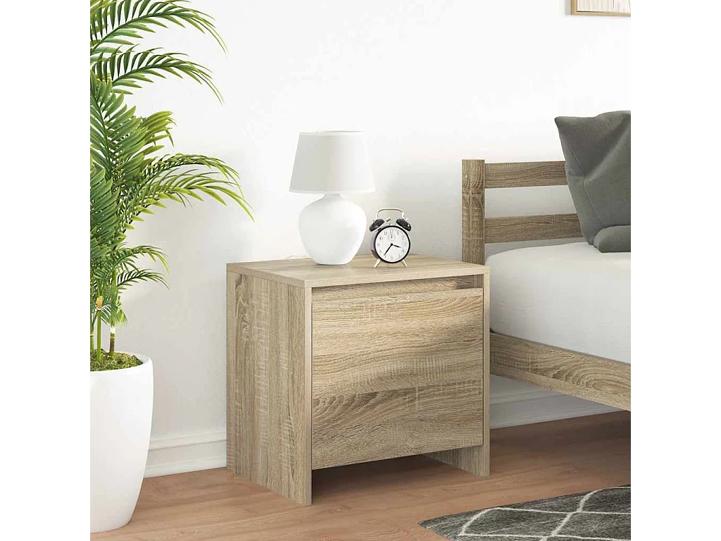 Nachttische 2 Stk. Sonoma-Eiche 45x34x44,5 cm Holzwerkstoff