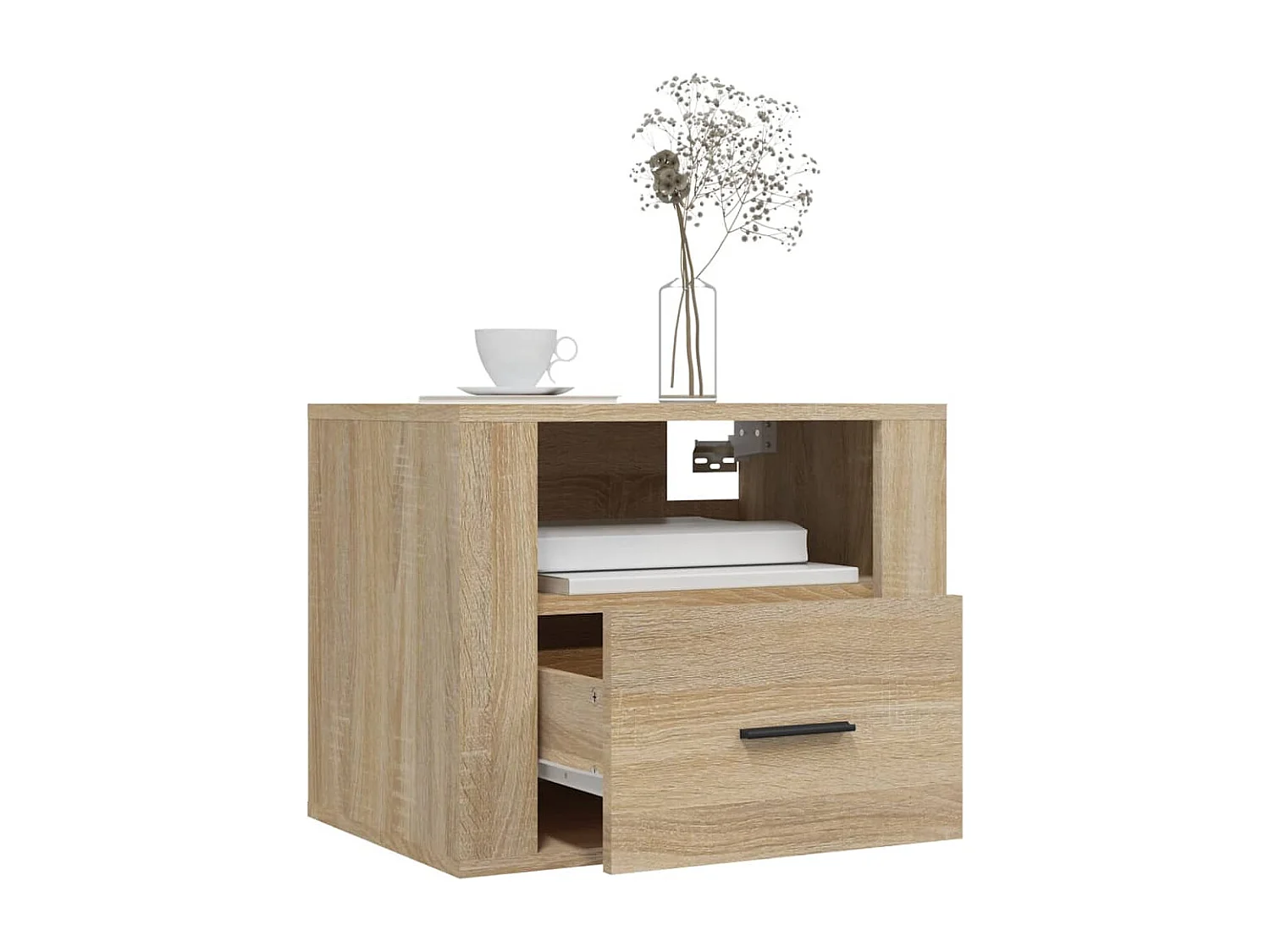 Tables de chevet murales 2 pcs Chêne sonoma 50x36x40 cm