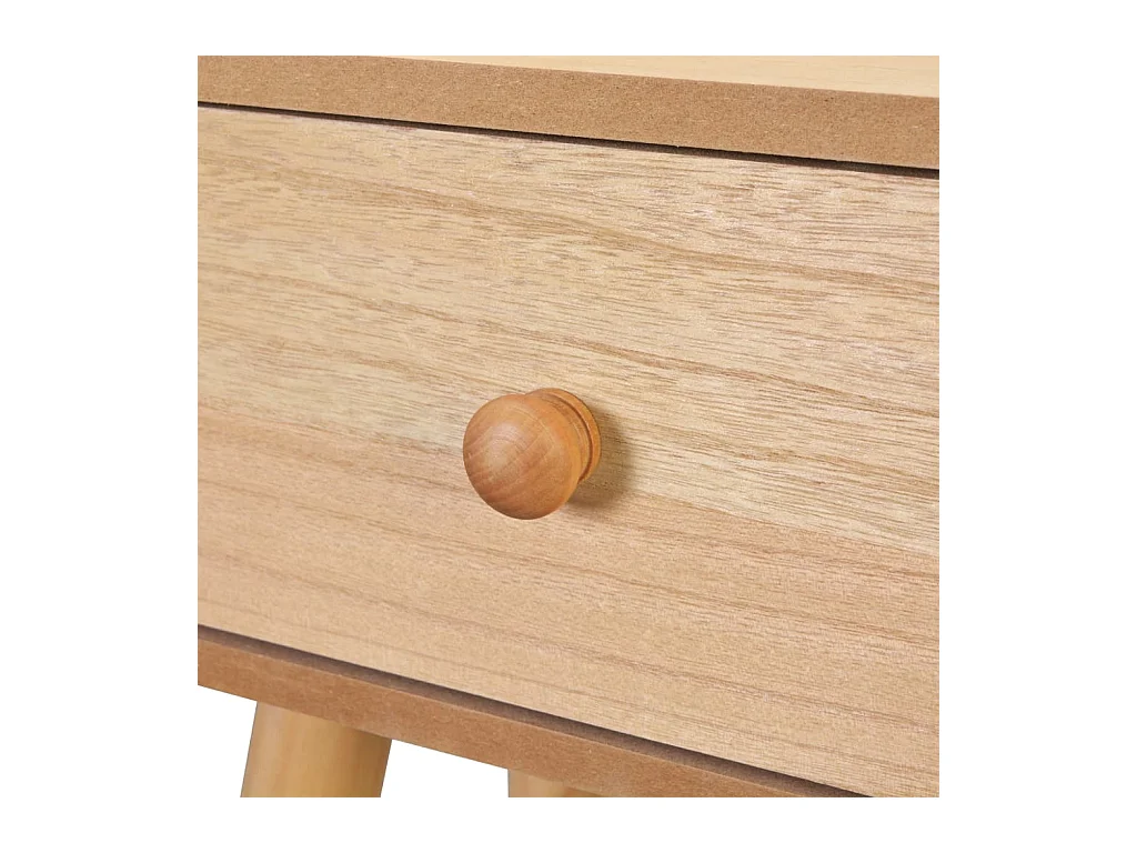 Nachttische 2 Stk. Massivholz Kiefer 40x30x61 cm Braun