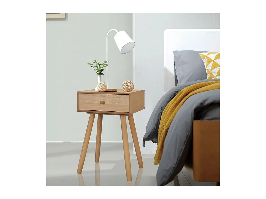 Nachtkastjes 2 st 40x30x61 cm massief grenenhout bruin