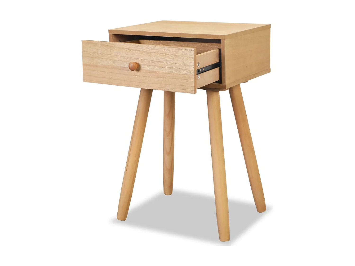 Nachttische 2 Stk. Massivholz Kiefer 40x30x61 cm Braun