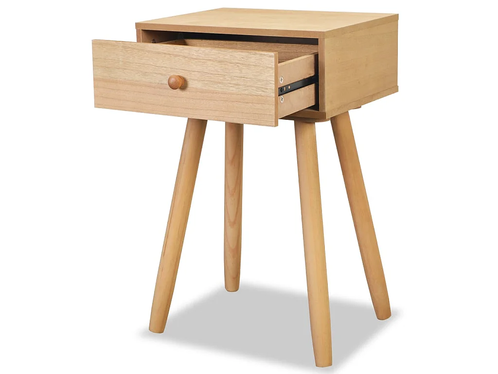 Table de chevet 2 pcs Bois de pin massif 40 x 30 x 61 cm Marron