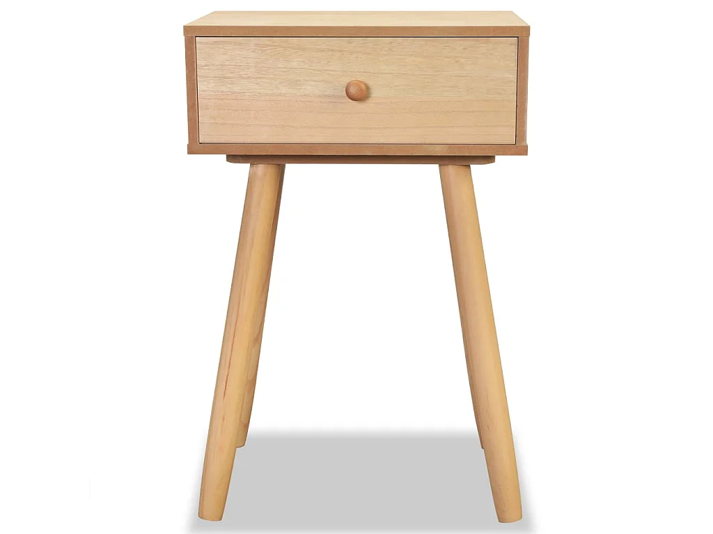Table de chevet 2 pcs Bois de pin massif 40 x 30 x 61 cm Marron