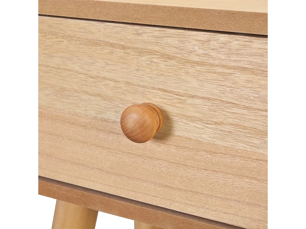 Table de chevet 2 pcs Bois de pin massif 40 x 30 x 61 cm Marron