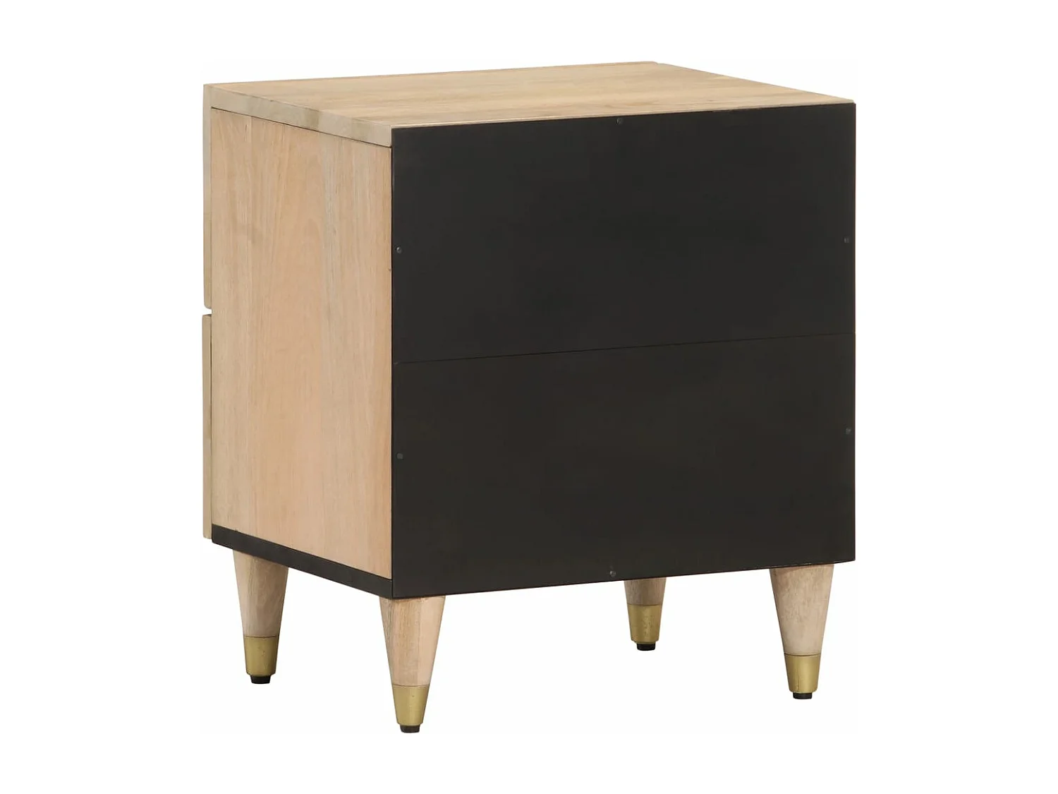 Nachtkastje 40x33x46 cm massief mangohout