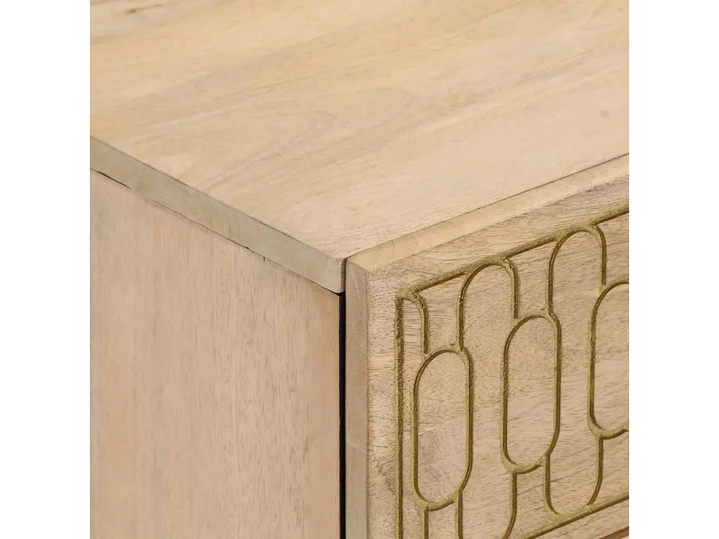 Nachtkastje 40x33x46 cm massief mangohout