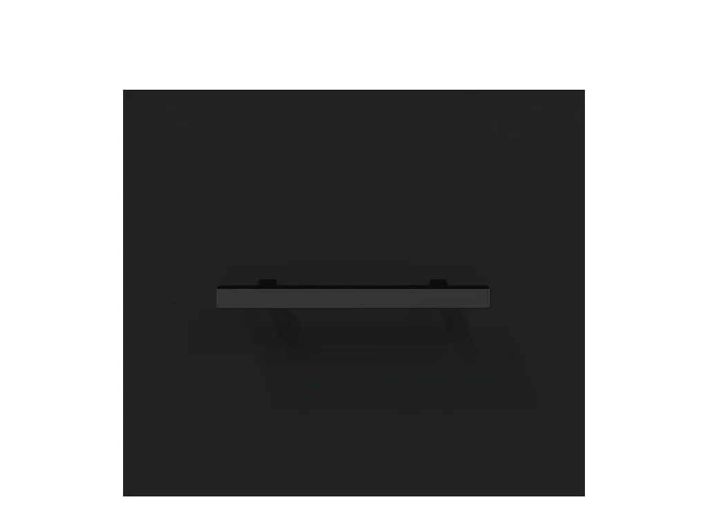 Comodino Nero 40x40x66 cm in Legno Multistrato