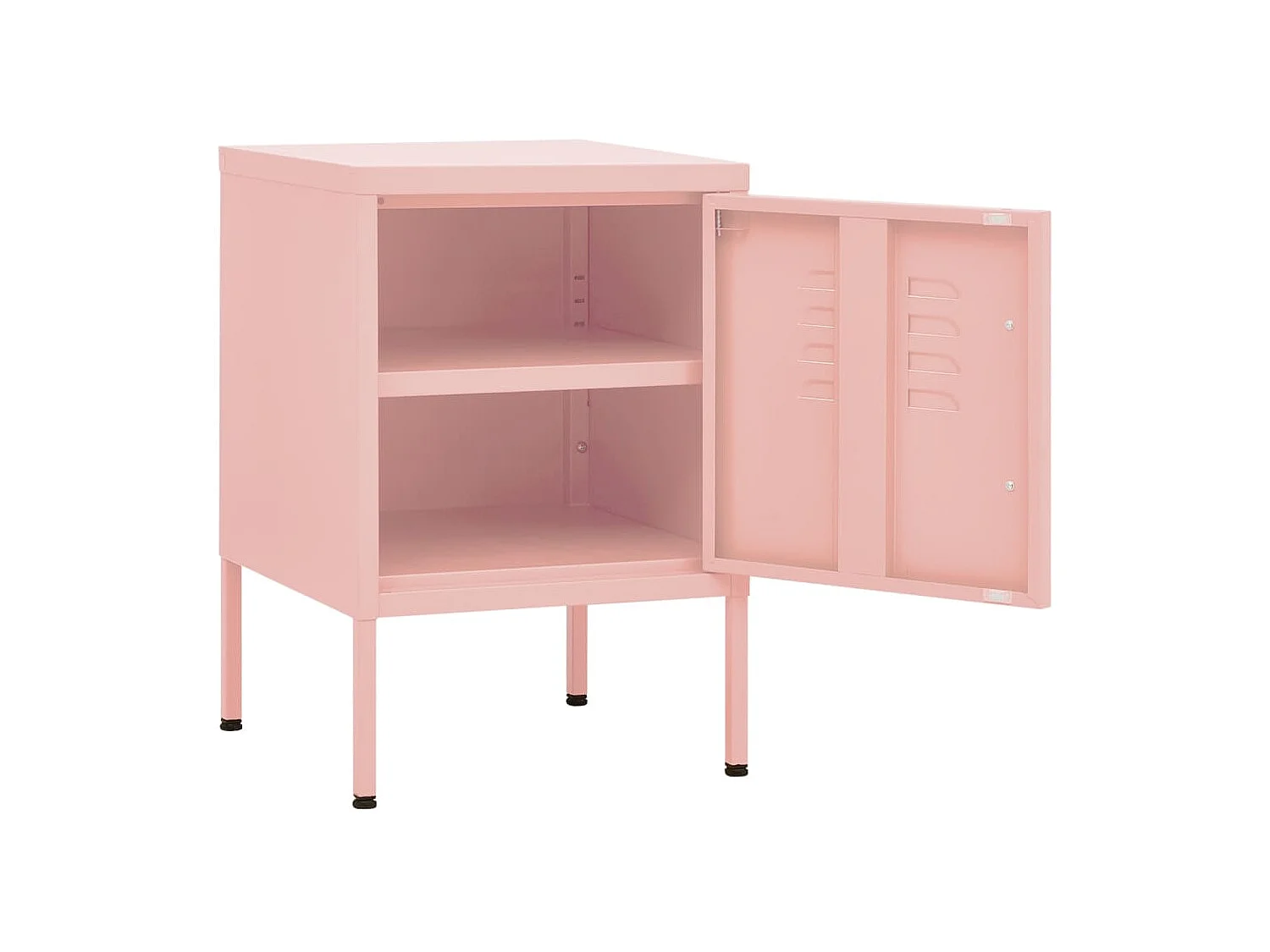Table de chevet Rose 35x35x51 cm Acier