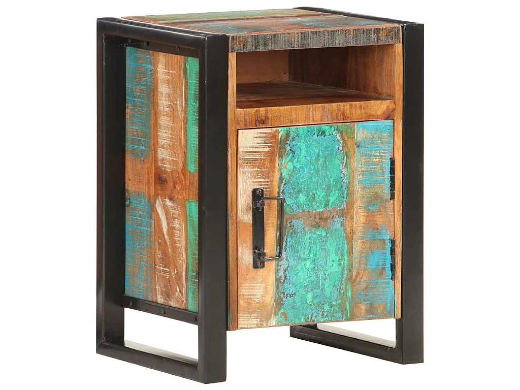 Nachtkastje 40x35x55 cm massief gerecycled hout