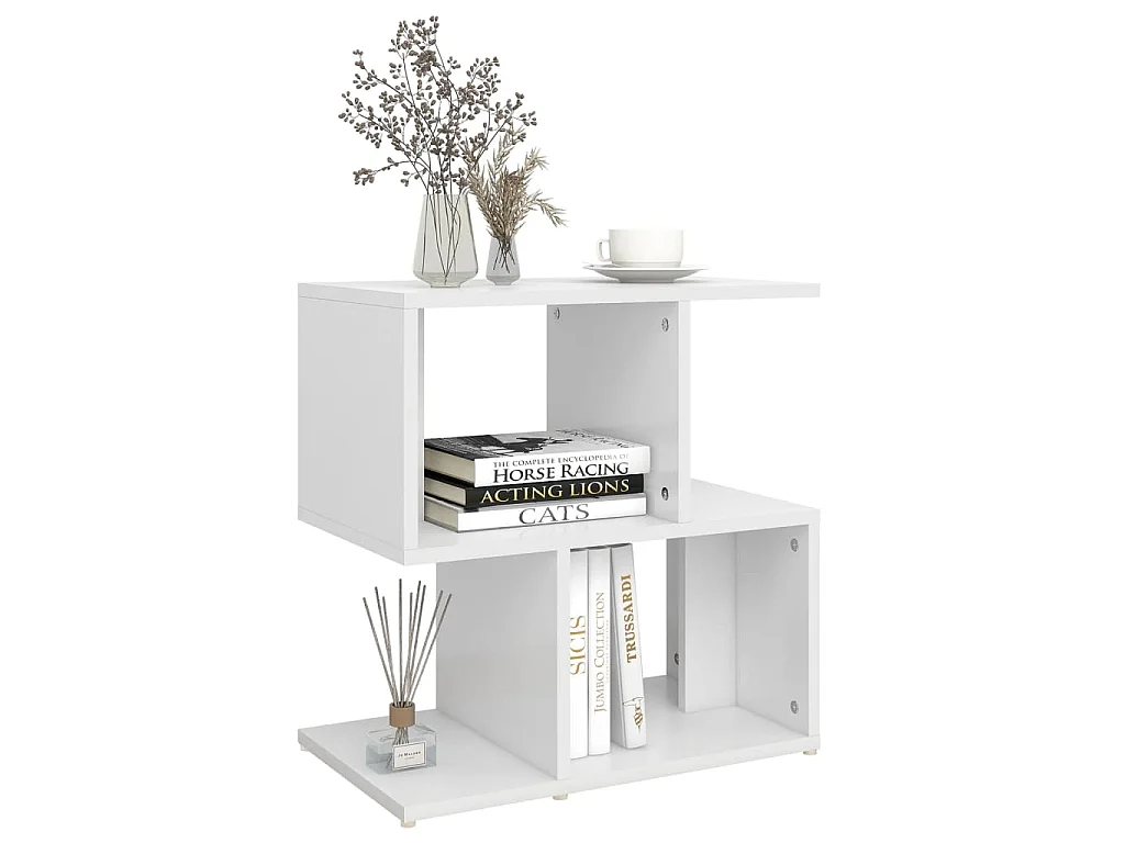 Stolik nocny 50x30x51,5 cm wykonany z materiałów drewnopochodnych