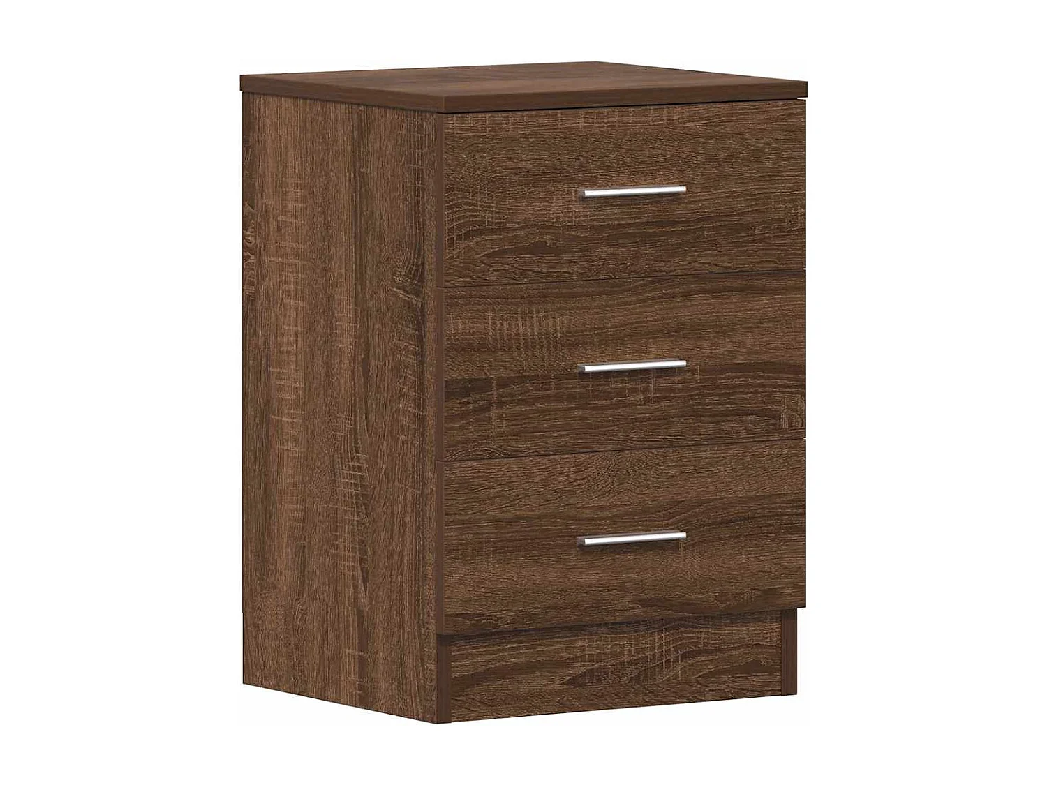 Nachttische 2 Stk. Braun Eichen-Optik 38x35x56 cm Holzwerkstoff