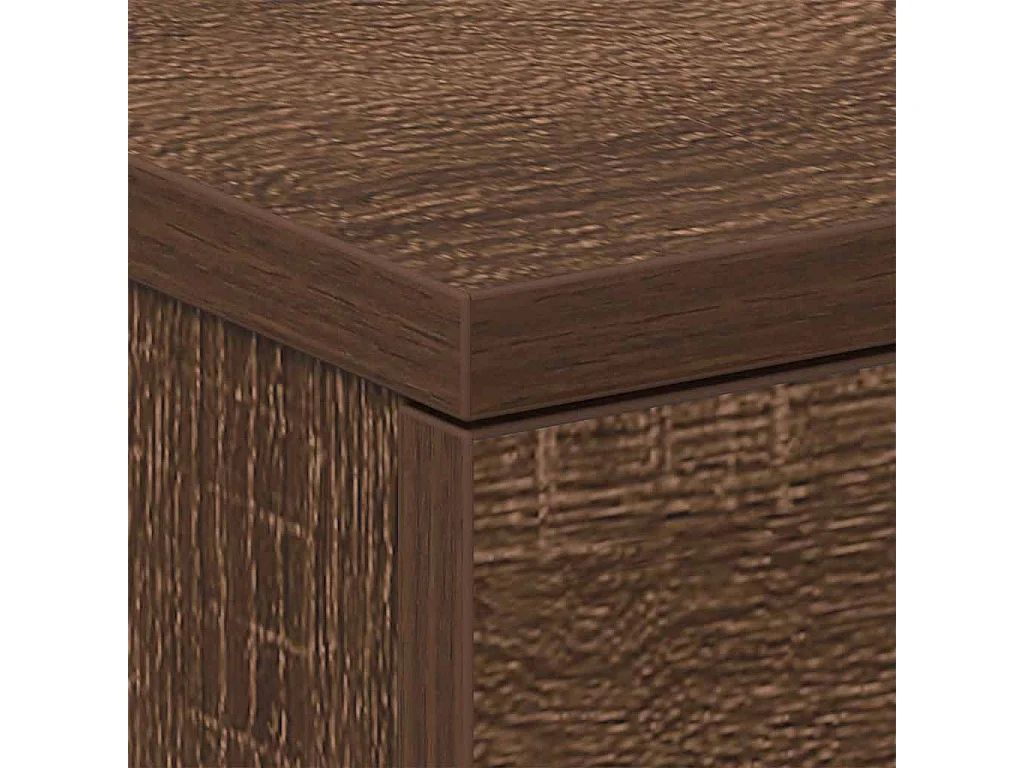 Nachttische 2 Stk. Braun Eichen-Optik 38x35x56 cm Holzwerkstoff