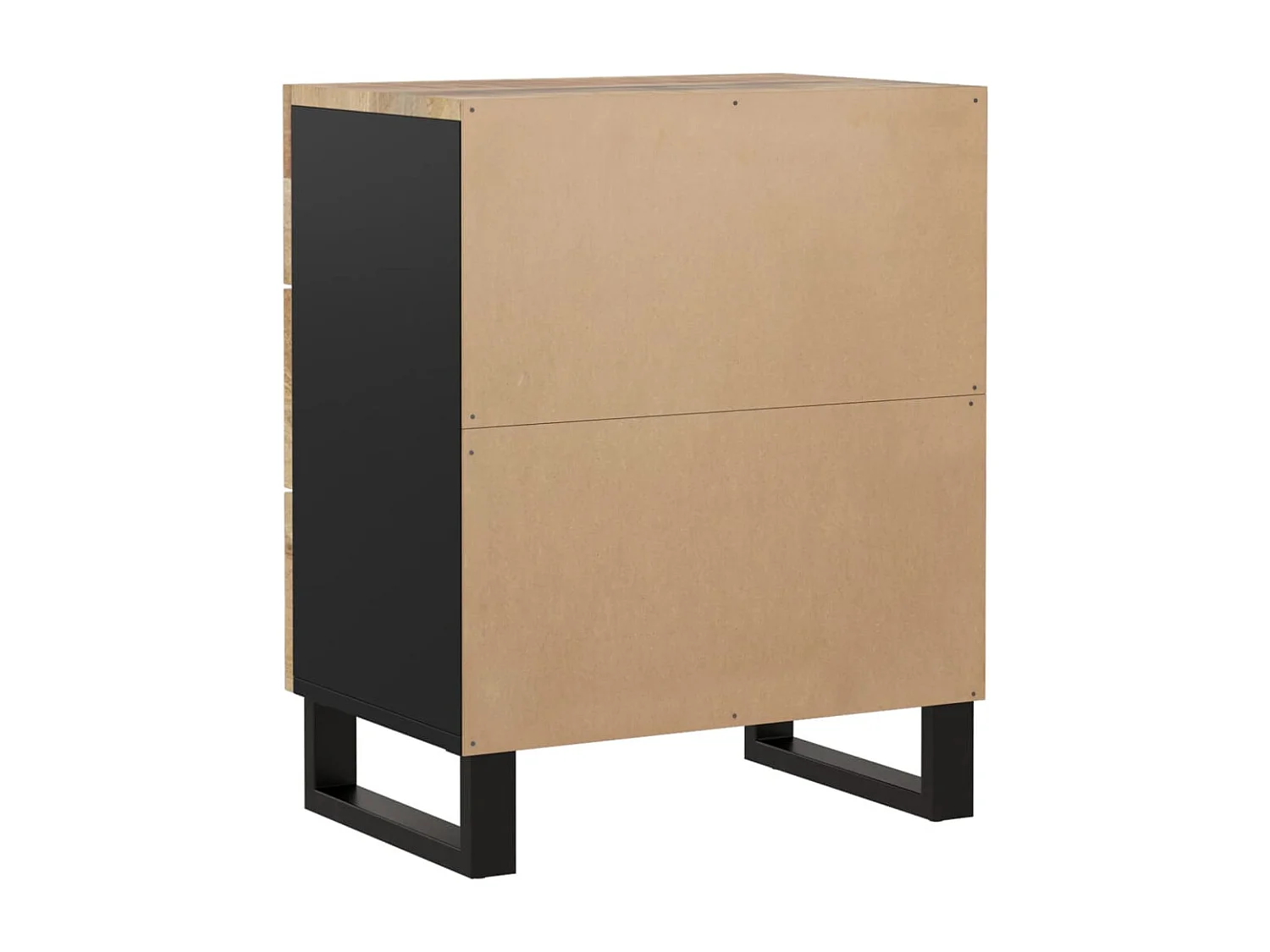 Mesita de noche madera mango madera contrachapada 50x33x62 cm