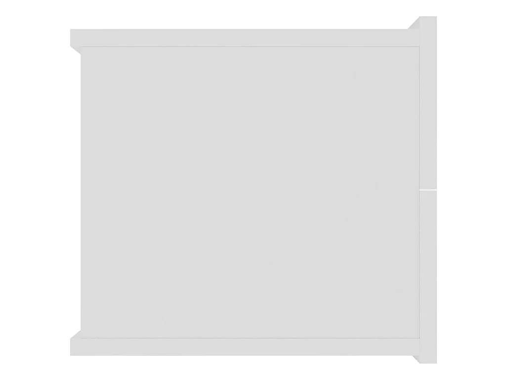 Mesitas de noche 2 uds madera contrachapada blanco 40x30x30 cm